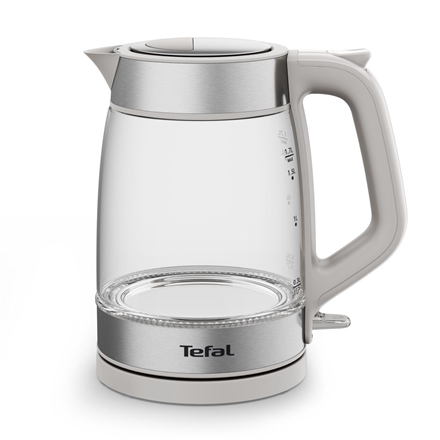 TEFAL Kettle | KI605B30 | 2200 W | Electric | 1.7 L | Glass | 360° rotational base | Grey