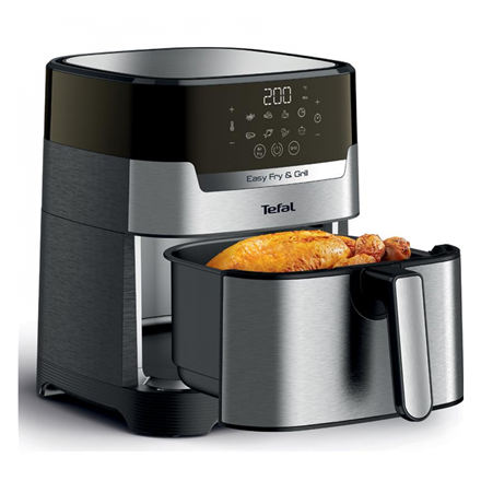 TEFAL | Air Fryer with Grill | EY505D15 | Power 1400 W | Capacity 4.2 L | Stainless Steel