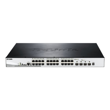 D-Link DGS-1510-28XMP/E 28-Port Gigabit Stackable POE Smart Managed Switch including 4 10G SFP+ | D-Link