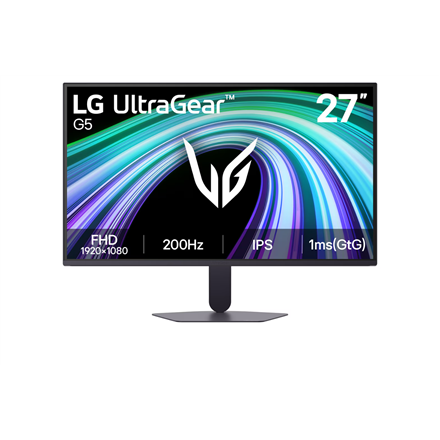 LG 27G523B-B UltraGear G5 | 27 " | IPS | FHD | 16:9 | 200 Hz | 1 ms | 27 pixels | 300 cd/m² | HDMI ports quantity 2