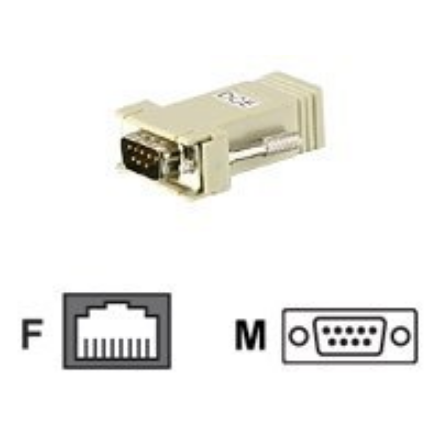 Aten SA0142 adapter RJ45(F) TO DB9(M) DCE BLACK | Aten