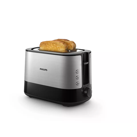 Philips | Toaster | HD2637/90 Viva Collection | Number of slots 2 | Housing material Metal/Plastic | Black