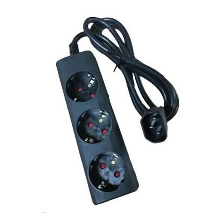 Eaton | Eaton Output cable IEC-Schuko 10A C14 - 3x Schuko-Box | 1010081 | Sockets quantity 3