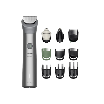 Philips All-in-One Trimmer | MG5921/15 5000 Series | Cordless | Wet & Dry | Number of length steps 11 | Light Gray