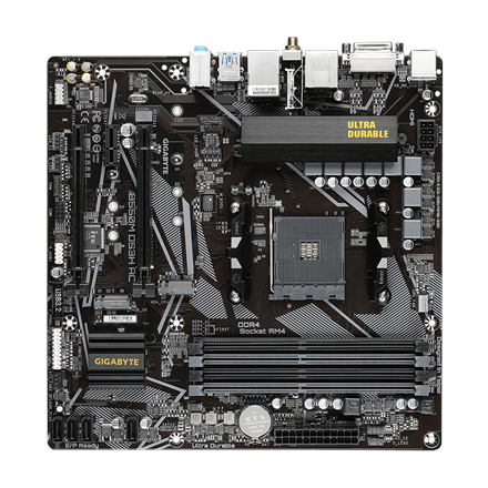 Gigabyte | B550M DS3H AC 1.0/1.1/1.2/1.3/1.5 M/B | Processor family AMD | Processor socket AM4 | DDR4 DIMM | Memory slots 4 | Supported hard disk drive interfaces SATA, M.2 | Number of SATA connectors 4 | Chipset AMD...