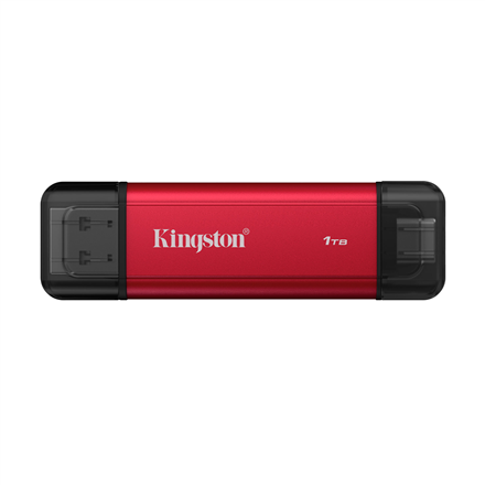 Kingston Dual Portable Solid-State Drive, USB Type-A and Type-C | 1000 GB | Solid-state drive interface USB 3.2 Gen 2 | Read speed 1050 MB/s | Write speed 950 MB/s