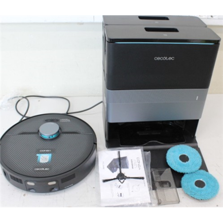 SALE OUT. Cecotec Conga X70 Robotic vacuum cleaner, dust and water base | Cecotec Conga X70 | Robot Vacuum Cleaner | Operating time (max) 240 min | Wet&Dry | 5200 mAh | 15000 Pa | Black | USED | 22 month(s)