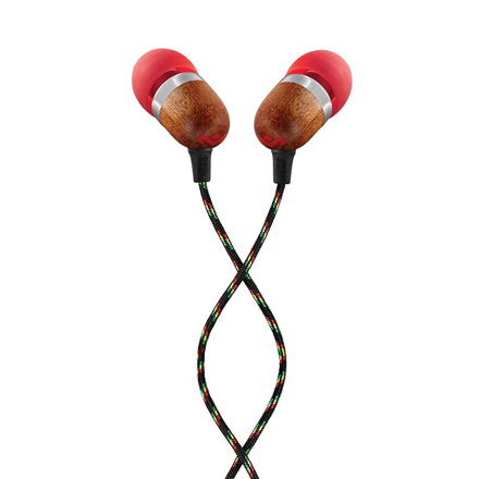 Marley | Earbuds | Smile Jamaica | Wired | In-ear | Microphone | Red