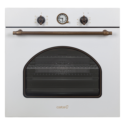 CATA | Oven | MRA 7108 WH | 60 L | Multifunctional | Manual | Knobs | Convection | Height 59.5 cm | Width 59.5 cm | White Glass