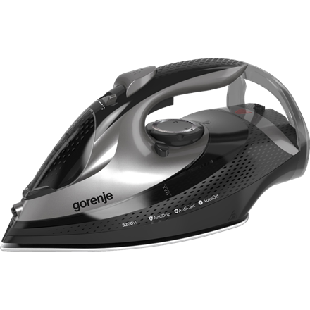 Gorenje SIH3200BKS | Steam Iron | 3200 W | Water tank capacity 420 ml | Continuous steam 40 g/min | Steam boost performance 250 g/min