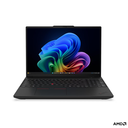 Lenovo ThinkPad T16 G5 AMD | Black | 16 " | IPS | WUXGA | 1920 x 1200 pixels | Anti-glare | AMD Ryzen 5 PRO | 215 | 16 GB | SODIMM DDR5 | Solid-state drive capacity 512 GB | AMD Radeon 740M Graphics | Windows 11 Pro |...