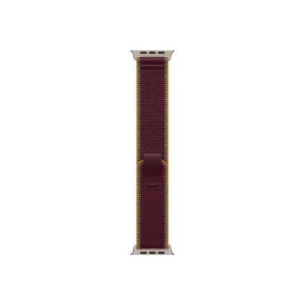 APPLE 49mm Burgundy Alpine Loop - Large - Natural Titanium Finish | Apple