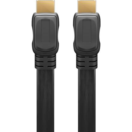 Goobay | High Speed HDMI Flat Cable with Ethernet | 61279 | HDMI male (type A) | HDMI (type A) | HDMI to HDMI | 2 m
