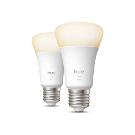 Philips Hue W 810 A60 2P EU | E27 | 7 W | Warm white to cool white light | Bluetooth, Zigbee