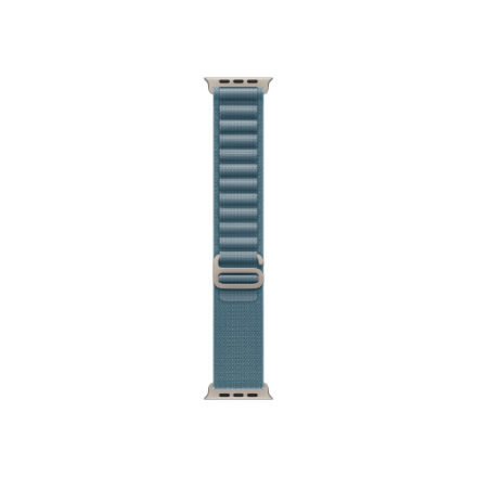 Apple 49mm Light Blue Alpine Loop - Small - Natural Titanium Finish | Apple