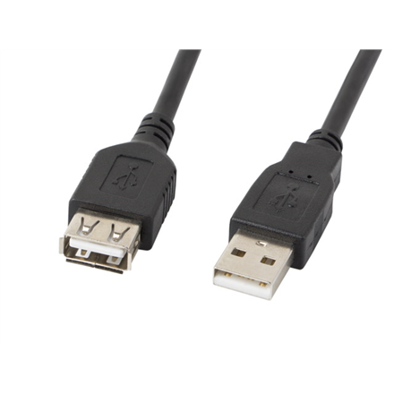 Lanberg | USB-A 2.0 Cable 1.8 m | CA-USBE-10CC-0018-BK | USB Type-A to USB Type-A