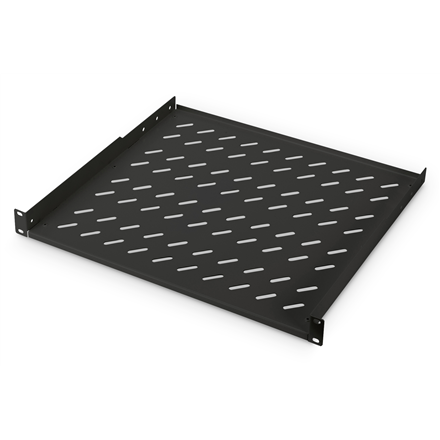 Digitus | 1U Fixed Shelf for Racks | DN-19 TRAY-1-400-SW | The shelves for fixed mounting can be installed easy on the two front 483 mm (19“) profile rails of your 483 mm (19“) network- or server cabinet. Due to their...