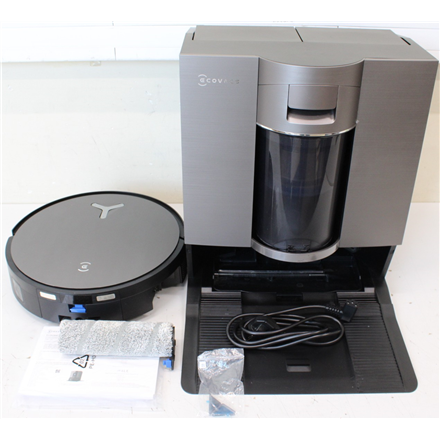 SALE OUT. Ecovacs DEEBOT X11 OMNICYCLONE EU Vacuum & mop, Wet&Dry,with new bagless All-in-One OmniCyclone station, Black (with brown shimmer | Ecovacs Robot Vacuum Cleaner with New Bagless All-in-One OmniCyclone Stati...