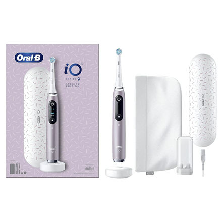 Oral-B Electric Toothbrush | iO9 Series | Rechargeable | For adults | Number of brush heads included 1 | Number of teeth brushing modes 7 | Rose Quartz