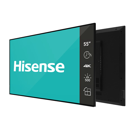 Hisense | Outdoor High Brightness Display | 55OP90FE | 55 " | Landscape/Portrait | 24/7 | Android | Wi-Fi | 8 ms | 178 ° | 178 ° | 4000 cd/m²
