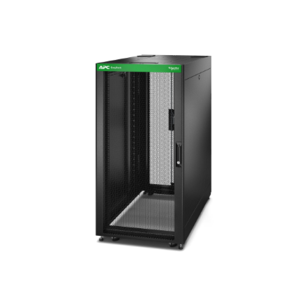 APC Easy Rack 600mm/24U/1000mm , with Roof, Side panel,castors,feet and 4 Brackets, No Bottom, black | Schneider Electric