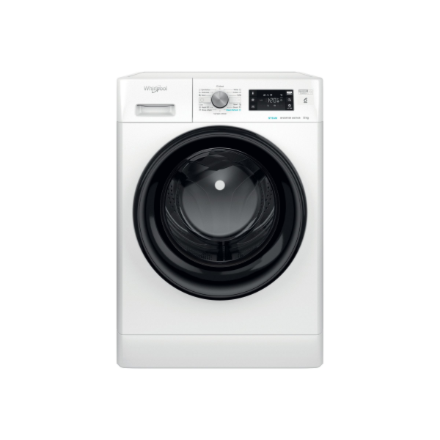 Whirlpool | Washing Machine | FFB 8469 BV EE | Energy efficiency class A | Front loading | Washing capacity 8 kg | 1400 RPM | Depth 63 cm | Width 59.5 cm | Display | LED | Steam function | White
