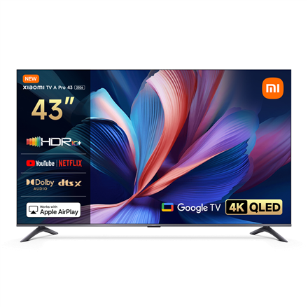 Xiaomi QLED TV A Pro 2026 | 43 | Smart TV | Google TV | UHD | Dark Gray