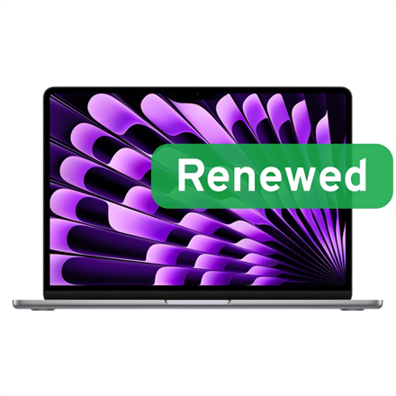 Apple Renewed Grade A | MacBook Air (13-inch, M3, 2024)‎ A3113 | 13.3 " | 8 GB | SSD | 256 GB | Apple M3 8-core CPU | macOS | Keyboard language US