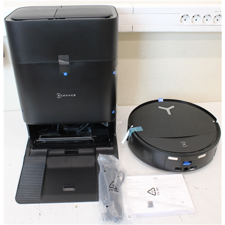SALE OUT. Ecovacs DEEBOT T80S OMNI BLACK Vacuum cleaner, Robot, Wet&Dry, 24800Pa, TruEdge 3.0, AIVI 3D 3.0, 6400 mAh, Black + Auto-empty sta | Ecovacs Robotic Vacuum Cleaner | DEEBOT T80S OMNI BLACK | Wet&Dry | 6400 m...