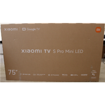 SALE OUT. Xiaomi TV S Pro Mini LED 75 2026 4K UHD (3840 x 2160) | Xiaomi TV S Pro Mini LED 75 2026 | 75" | Smart TV | Google TV | 4K UHD (2160p) | Dark Grey | DEMO