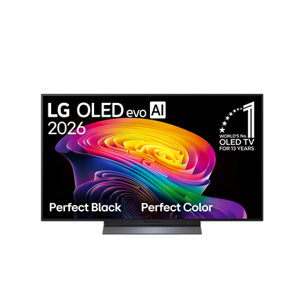 LG OLED 4K evo AI C6 TV | OLED48C61LA | 48 | Smart TV | webOS | UHD | Black
