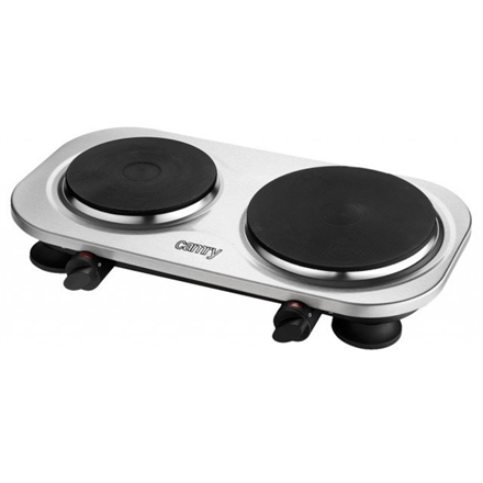 Camry | CR 6511 | Number of burners/cooking zones 2 | Rotary knobs | Electric | Stainless steel