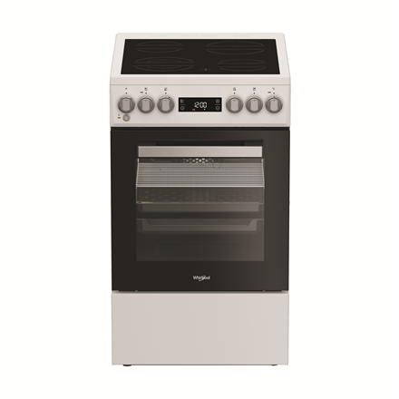 Whirlpool Cooker | Whirlpool | Hob type Vitroceramic | Oven type Electric | White | Width 50 cm | Depth 60 cm | Energy efficiency class A | 60 L