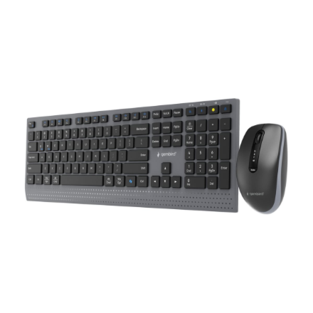 Gembird KBS-WPS-02 | Keyboard and Mouse Set | Wireless | US | Bluetooth | Black