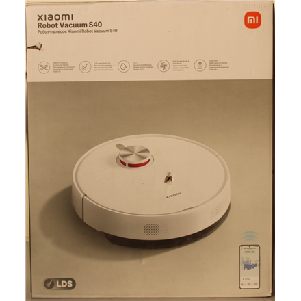 SALE OUT. Xiaomi Robot Vacuum S40 EU | Xiaomi Wet&Dry | 5200 mAh | Dust capacity 0.52 L | 10000 Pa | White | DAMAGED PACKAGING | 24 month(s)