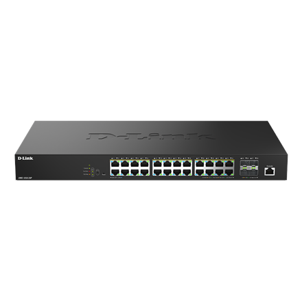 D-Link | DMS-1250-28P/E | 28-Port 2.5G Smart Managed PoE Switch | Desktop | Managed