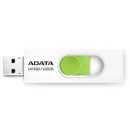 ADATA | USB Flash Drive | UV320 | 128 GB | USB Type-A | White/Green