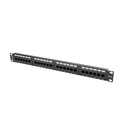 Lanberg | Patch Panel 24 port 1U 19" CAT.5E UTP | PPU5-1024-B | Black