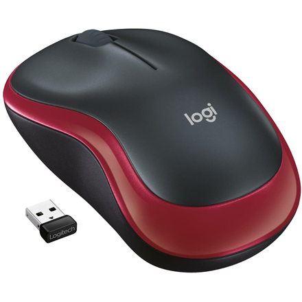 Logitech | Mouse | M185 | Wireless | Red
