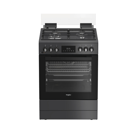 Whirlpool Cooker | W6G8LSSAWTA | Hob type Gas | Oven type Electric | Anthracite | Width 60 cm | Depth 60 cm | Energy efficiency class A+ | 72 L