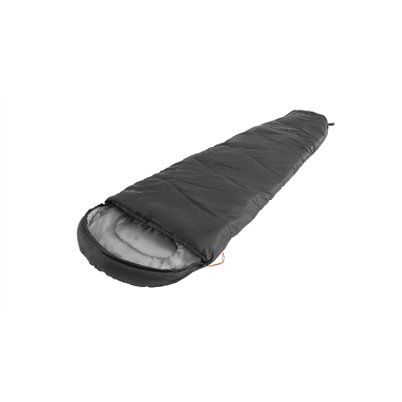 Easy Camp Starling Mummy Black 8°C | Sleeping Bag | 210 x 75 x 50 cm | Temperature -5 to 12 °C | Two-way open-end, autolock