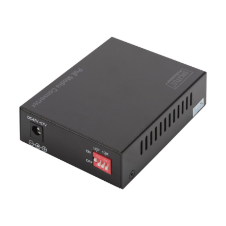 DIGITUS Gigabit Ethernet PoE+ Media Converter, SFP | Digitus