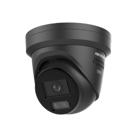 Hikvision DS-2CD2387G3-LIS2UY/SL(2.8mm)/BLACK 8MP ColorVu Smart Hybrid Light Turret IP Camera,2.8mm,Dual Mic,Speaker,PoE,IP67,Black | Hikvision