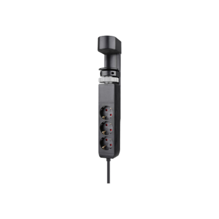 Neomounts | Desk socket with clamp and USB-C and USB-A ports - Quick charge | DS22-840BL6