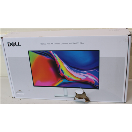 SALE OUT. Dell | S3225QS | 32 " | VA | UHD | 16:9 | 120 Hz | 4 ms | 3840 x 2160 pixels | 300 cd/m² | HDMI ports quantity 2 | Warranty 36 month(s) | DAMAGED PACKAGING, STAND (CORNER) AND PAD (CORNER)