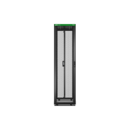 APC Easy Rack 600mm/48U/1000mm , with Roof, castors, feet and 4 Brackets, No Side panels, black | Schneider Electric