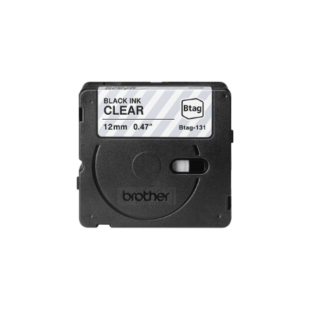 Brother BTAG-131 | Black on Clear | Btag