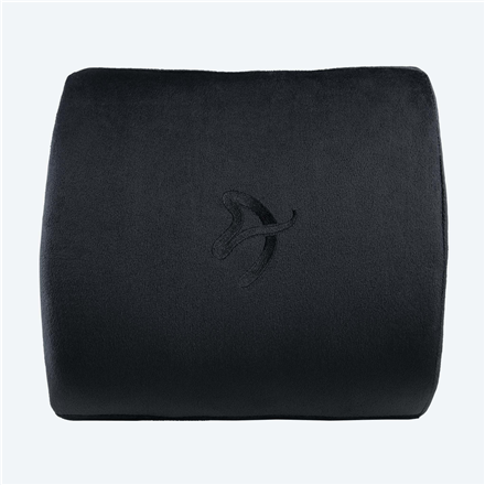 Arozzi Lumbar Support Pillow | Velvet polyester | Black