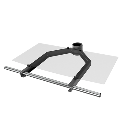 EDBAK | TRS4c-B Glass Shelf with Handle | Black