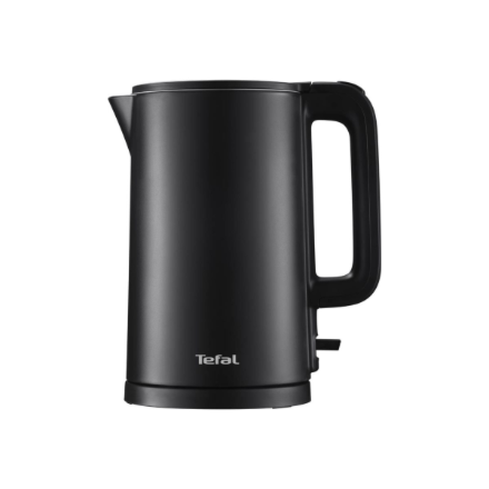 TEFAL | KO1408E0 Thermo Protect | Kettle | Electric | 1500 W | 1.5 L | Stainless steel/Plastic | 360° rotational base | Black